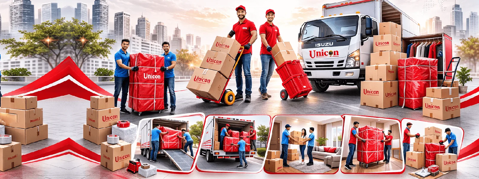 Unicon Packers and Movers - packing and moving truck loading service
